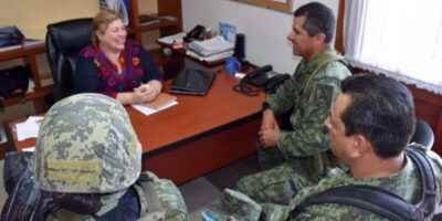 Alcaldesa Se Reune Con Mandos De La Policia Militar