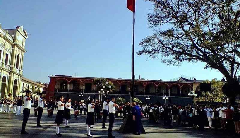 Realizan Acto Civico Por El Aniversario 101 De La Constitucion De 1917