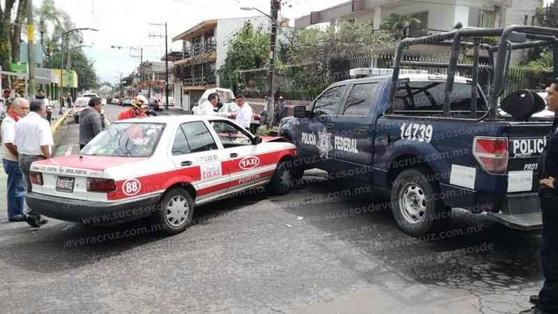 Patrulla Federal Provoco Accidente En Fortin Mujer Herida 5