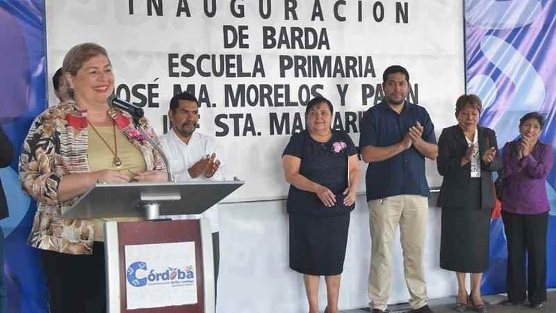 Presidenta Inaugura Barda En Primaria Jose Ma Morelos Y Pavon 4