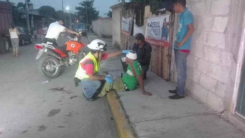 adulto mayor cae en monte salas y se lesiona