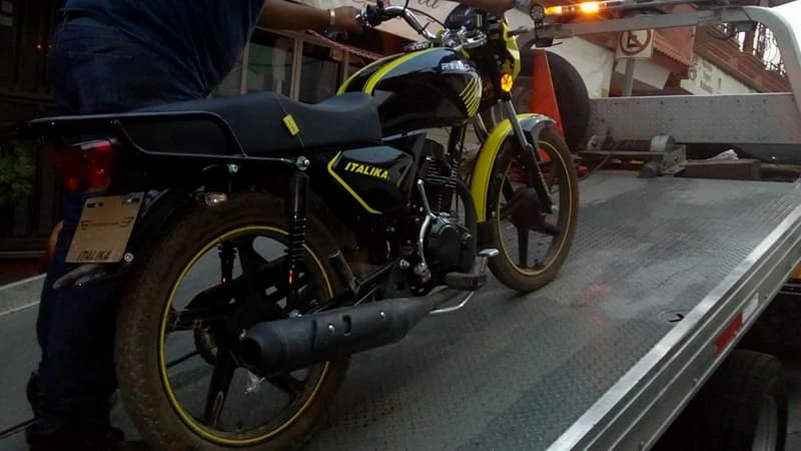detenido en cuitlahuac con arma y motocicleta robada