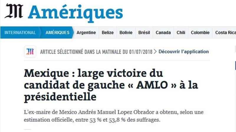 Las elecciones mexicanas del 2018 y los medios de comunicación franceses