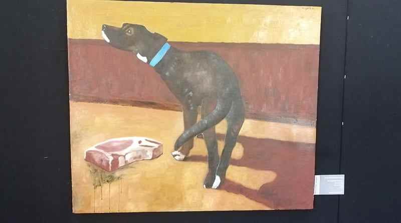 “Encontrar Refugio”, obra pictórica del xalapeño Augusto Hernández