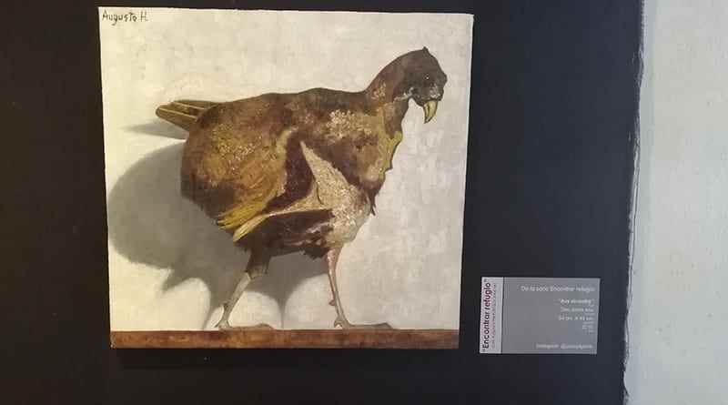 “Encontrar Refugio”, obra pictórica del xalapeño Augusto Hernández