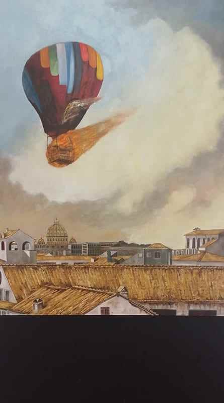 “Encontrar Refugio”, obra pictórica del xalapeño Augusto Hernández