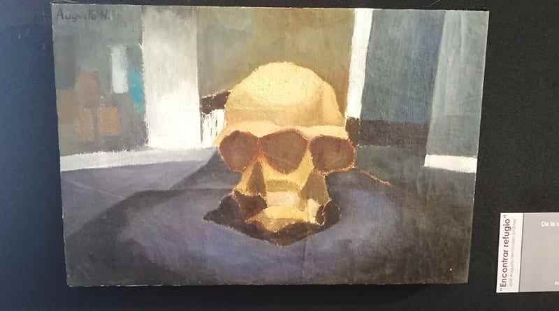 “Encontrar Refugio”, obra pictórica del xalapeño Augusto Hernández