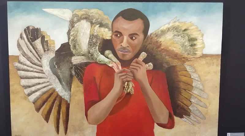 “Encontrar Refugio”, obra pictórica del xalapeño Augusto Hernández