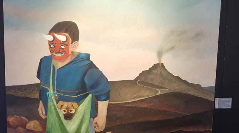 “Encontrar Refugio”, obra pictórica del xalapeño Augusto Hernández
