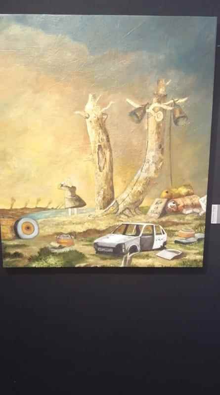 “Encontrar Refugio”, obra pictórica del xalapeño Augusto Hernández