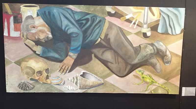 “Encontrar Refugio”, obra pictórica del xalapeño Augusto Hernández