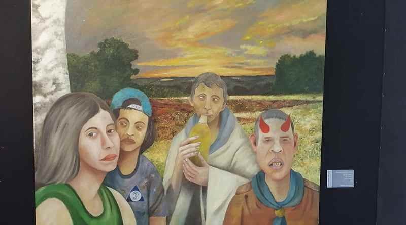 “Encontrar Refugio”, obra pictórica del xalapeño Augusto Hernández