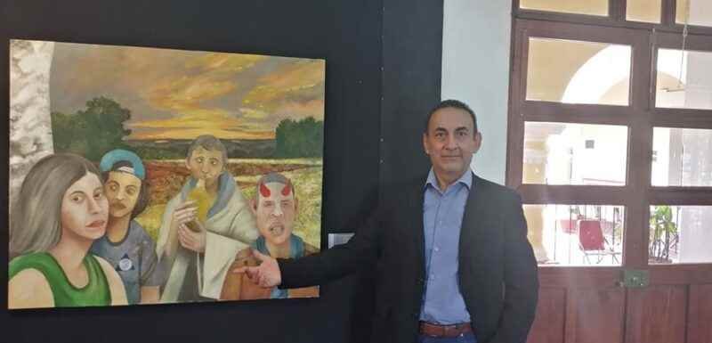 “Encontrar Refugio”, obra pictórica del xalapeño Augusto Hernández