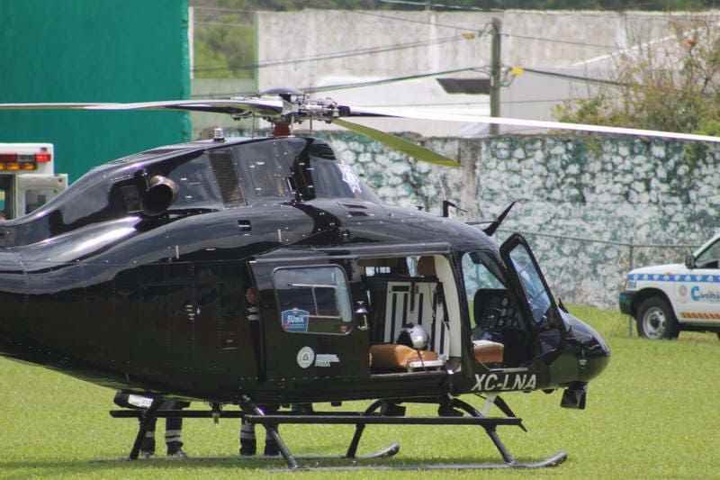 En helicópteros trasladan a heridos graves del accidente de autobús