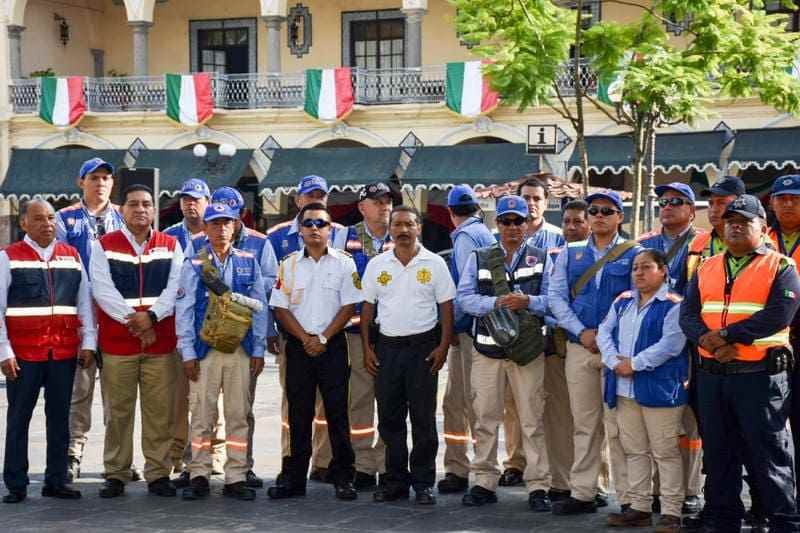 Con simulacro autoridades conmemoran Día Nacional de Protección Civil y sismos