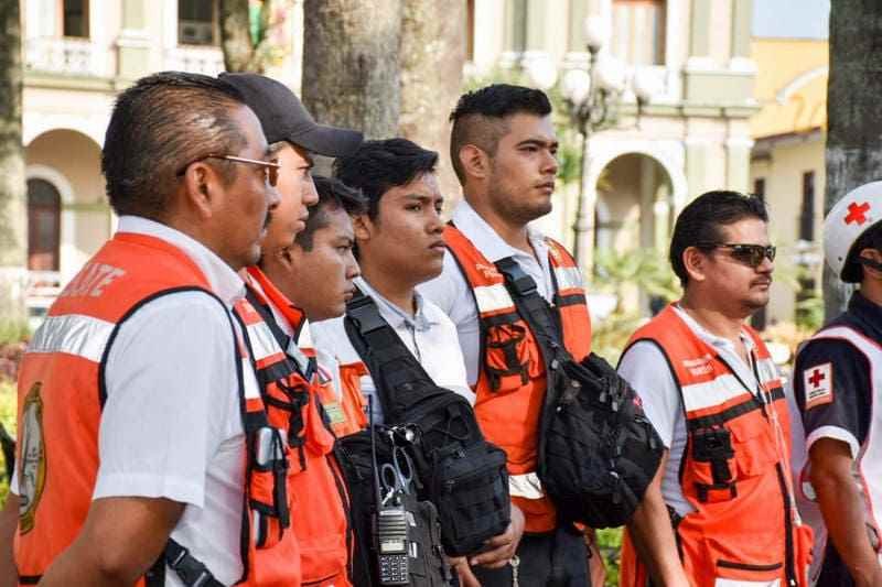 Con simulacro autoridades conmemoran Día Nacional de Protección Civil y sismos