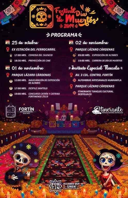 Fortín presenta el “Festival de Día de Muertos 2019”