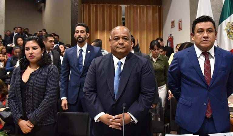 Recibe LXV Legislatura comparecencia del secretario de Gobierno, Eric Cisneros
