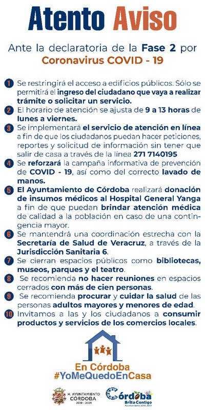 En Córdoba, Yo Me Quedo en Casa, recomendación para ciudadanos