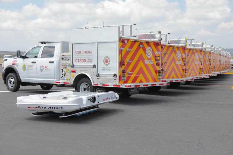 Recibe PC estatal equipo contra incendios, inundaciones y sismos