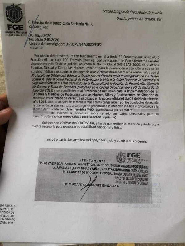 Denuncian que fiscal de Orizaba dejó en libertad a presunto pederasta