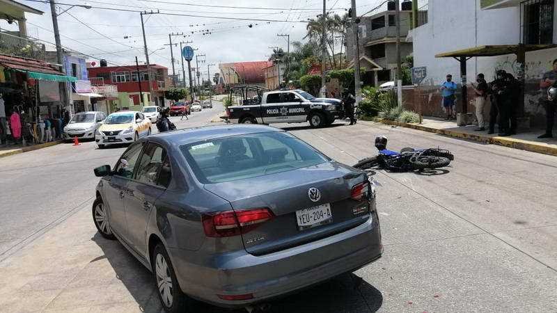Se estampa motociclista en el bulevar San Francisco de San Román