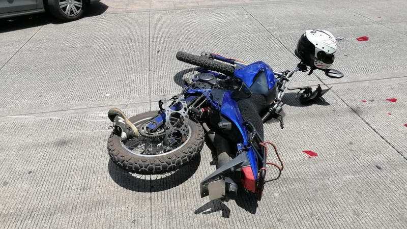 Se estampa motociclista en el bulevar San Francisco de San Román