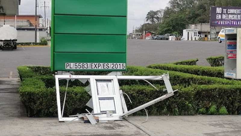 Delincuentes se roban cajero ubicado en gasolinera de la congregación Peñuela