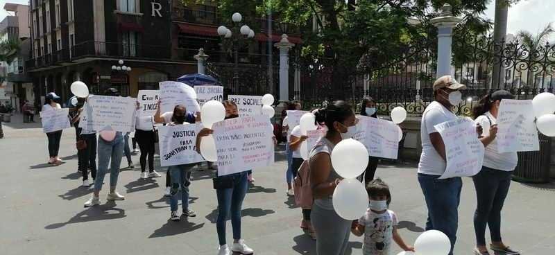 Marchan vecinos de La Patrona; exigen castigo a los homicidas de dos menores