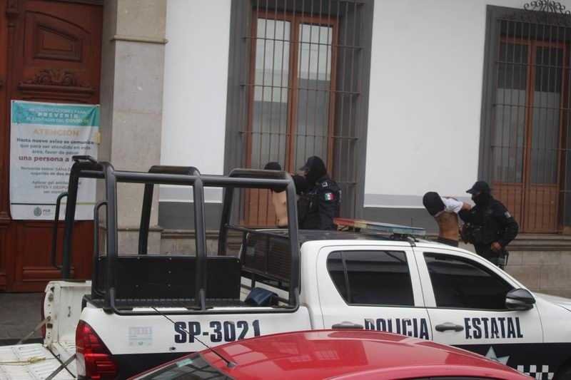 SSP presenta ante Fiscalía a 3 detenidos con armas de fuego
