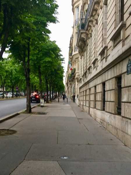 La avenida del presidente Wilson en París