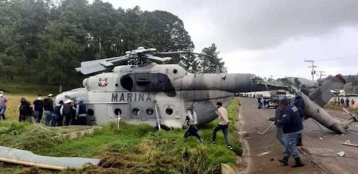 Desploma helicóptero donde viajaba Eric Cisneros; herido pero estable afirma Cuitláhuac