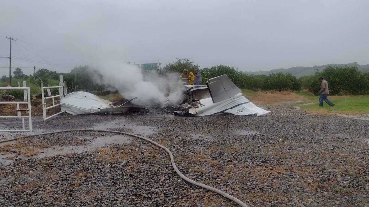 Se accidenta aeronave y se incendia en aeropista de San Rafael, Veracruz; muere piloto