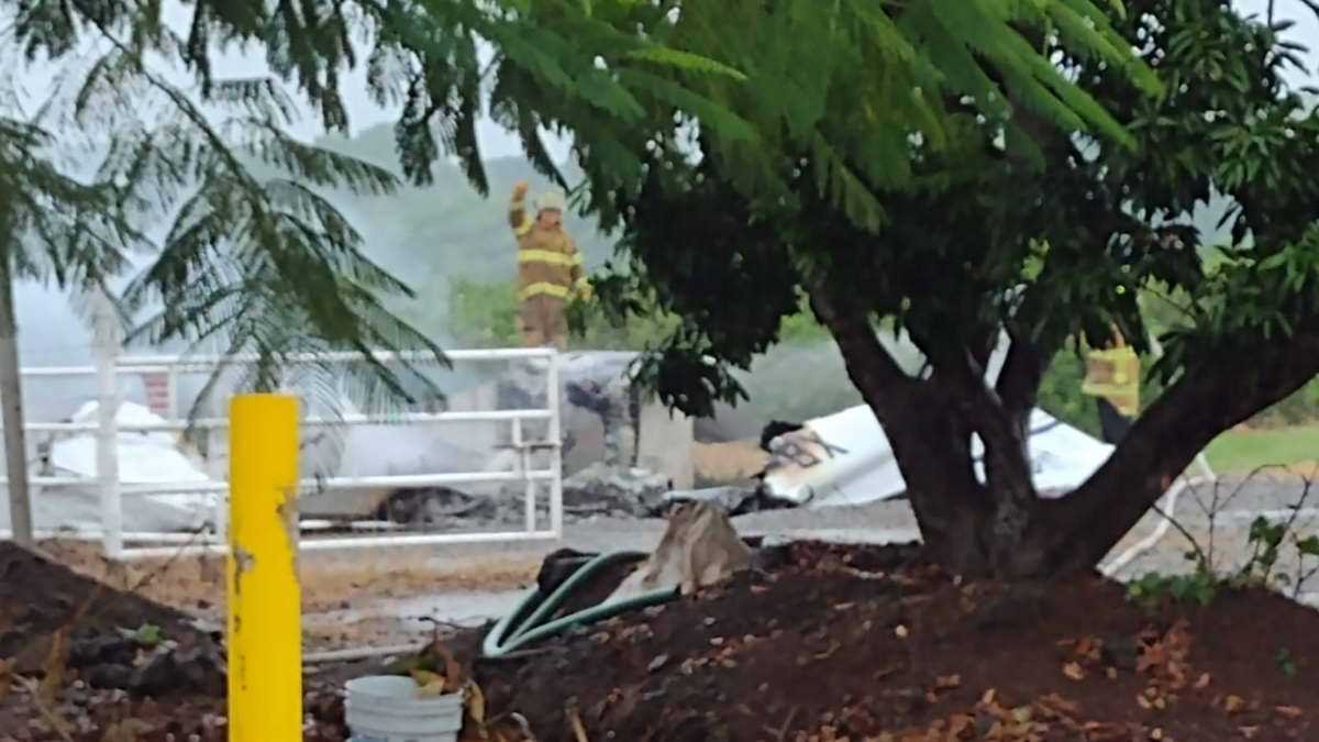 Se accidenta aeronave y se incendia en aeropista de San Rafael, Veracruz; muere piloto