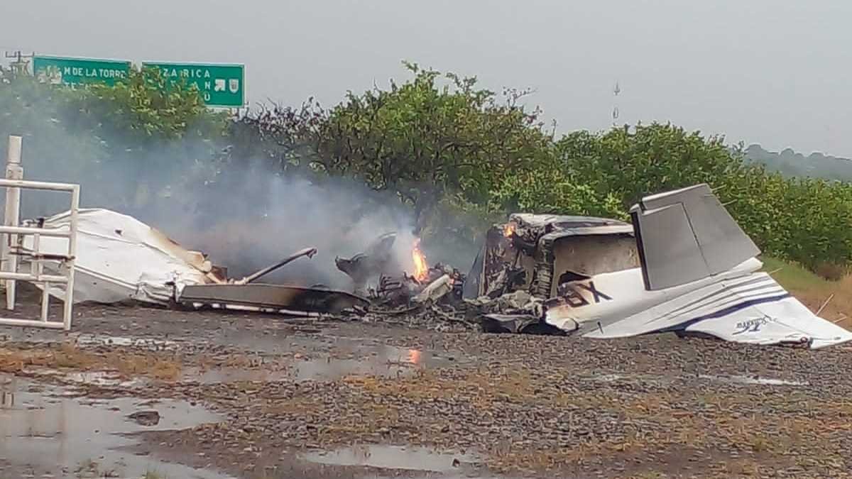 Se accidenta aeronave y se incendia en aeropista de San Rafael, Veracruz; muere piloto