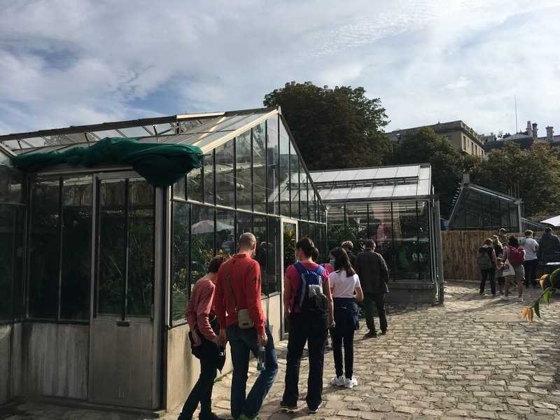 Los invernaderos del jardín de Luxemburgo