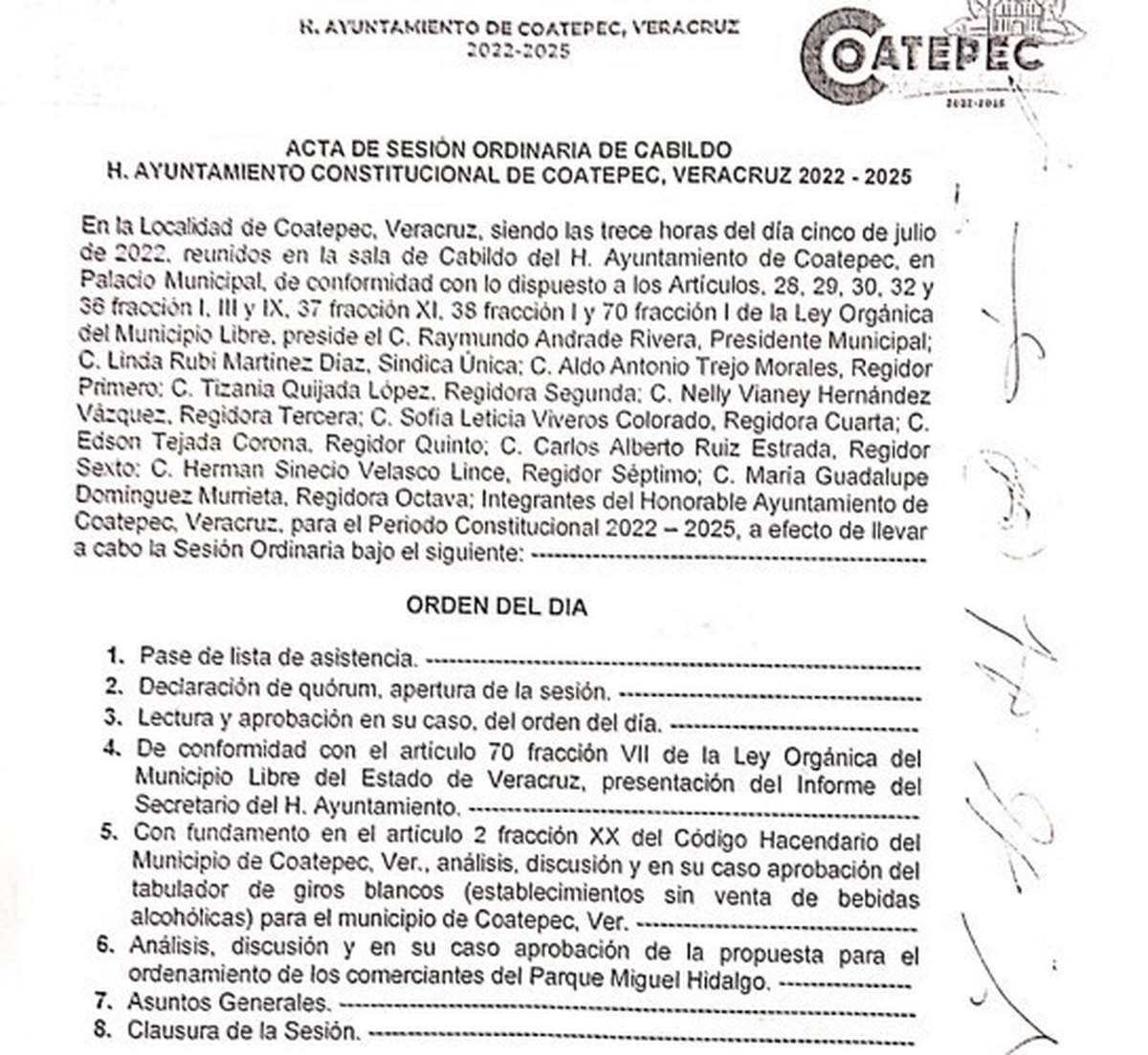 El “Ordeñamiento” en Coatepec