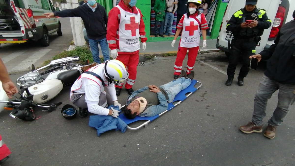Motociclista herido al ser arrollado en avenida 5 y calle 19