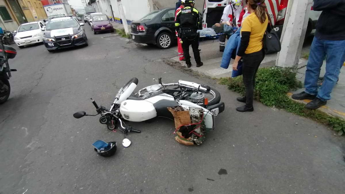 Motociclista herido al ser arrollado en avenida 5 y calle 19