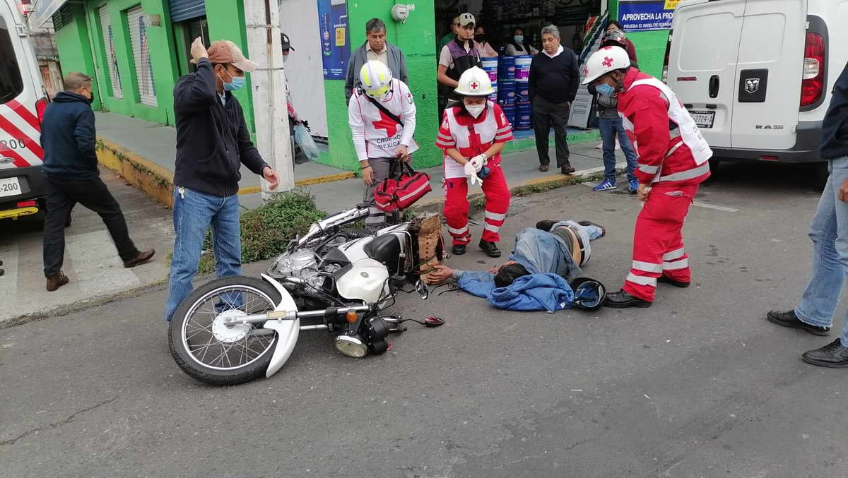 Motociclista herido al ser arrollado en avenida 5 y calle 19