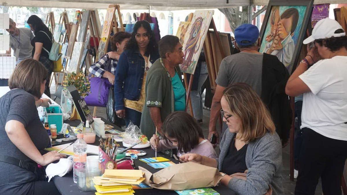 Artistas presentaron sus obras en el Jardín del Arte