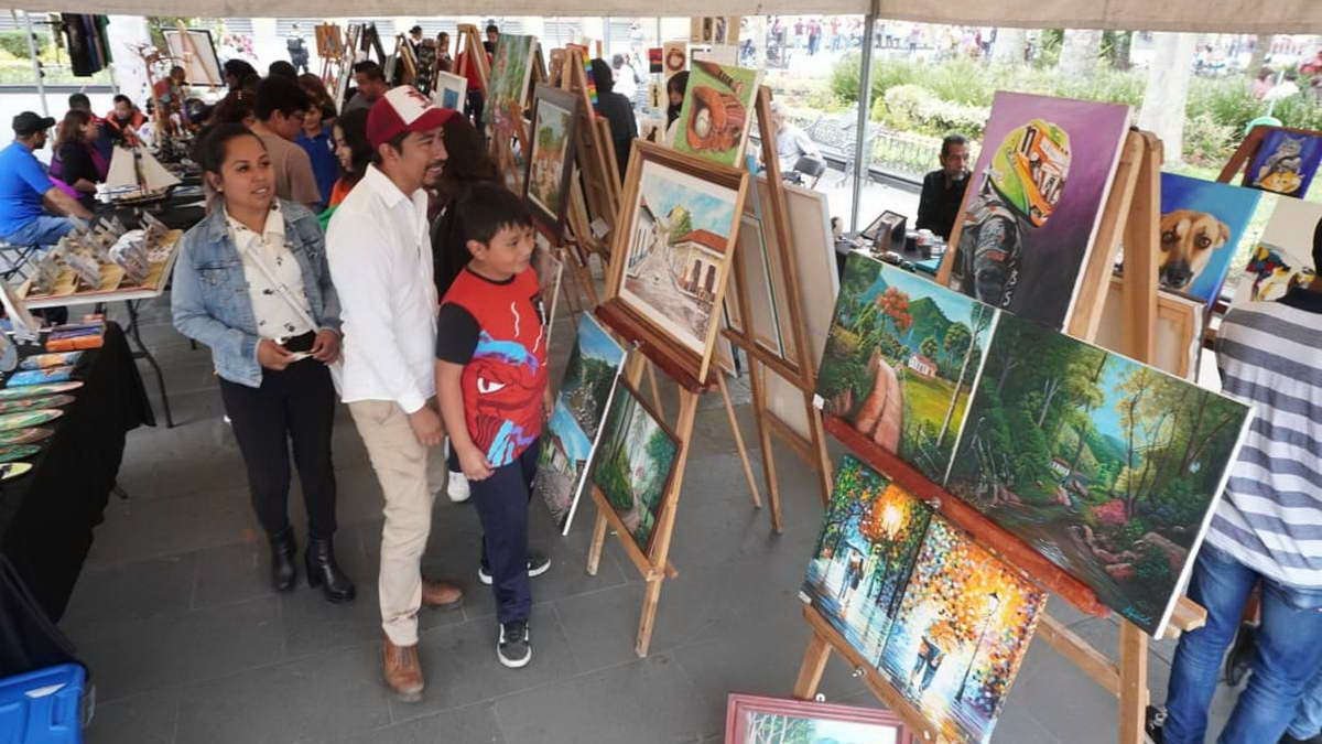 Artistas presentaron sus obras en el Jardín del Arte