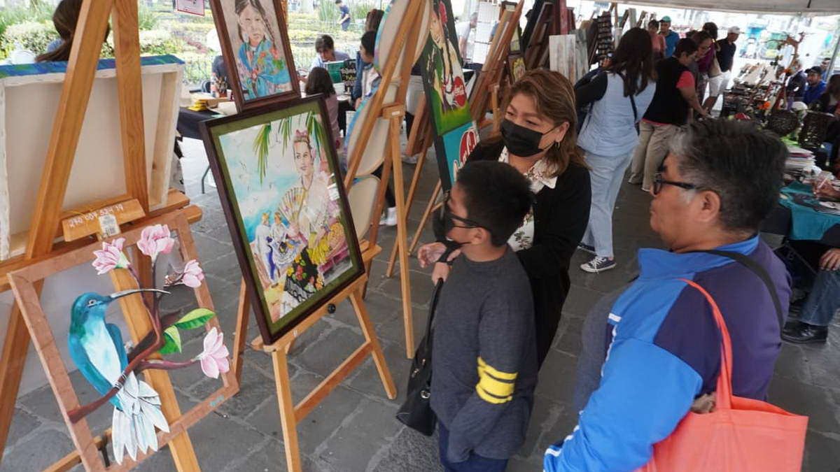 Artistas presentaron sus obras en el Jardín del Arte