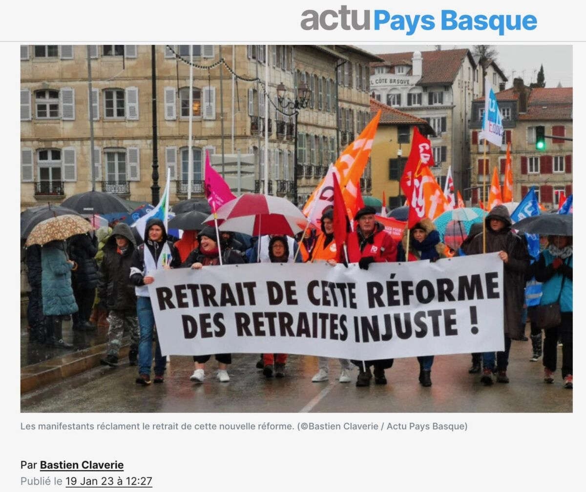 Huelgas y manifestaciones en Francia