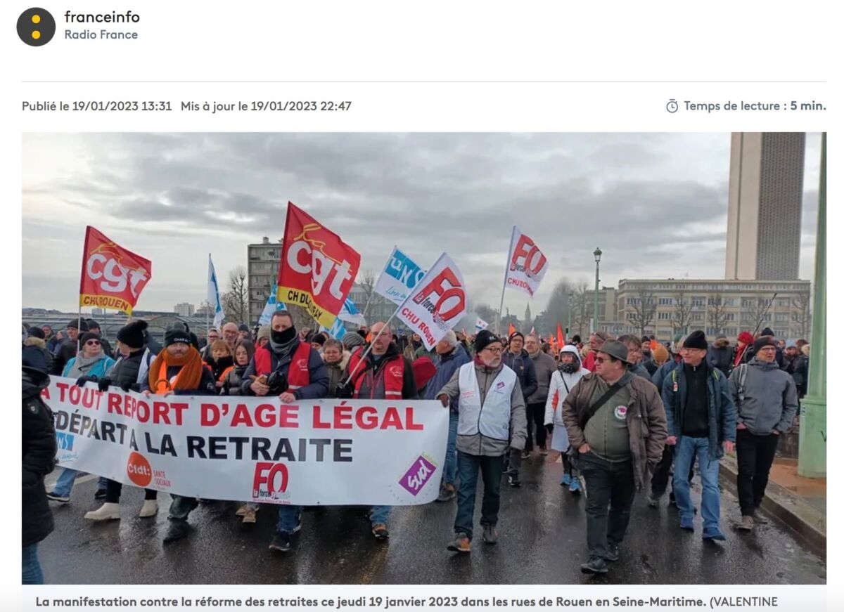 Huelgas y manifestaciones en Francia