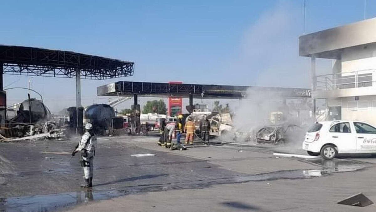 Explosión en gasolinería de Tula deja varios muertos y heridos