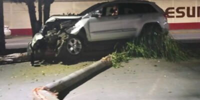 Camioneta Se Estrella Contra Arbol En Bulevar Cordoba Fortin