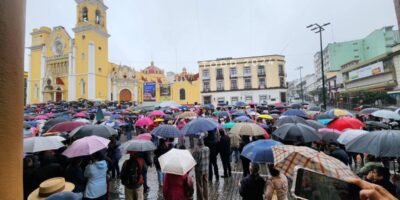 La Lluvia No Impidio La Marcha Por La Democracia En Xalapa