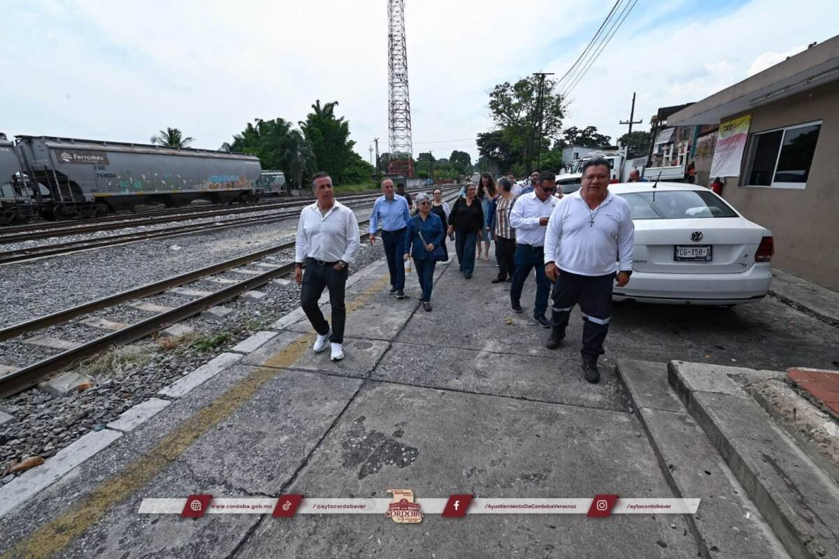 Autoridades federales y municipales inspeccionan patrimonio ferroviario de Córdoba
