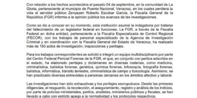 FGR: muerte del diputado Zenyazen fue por suicidio